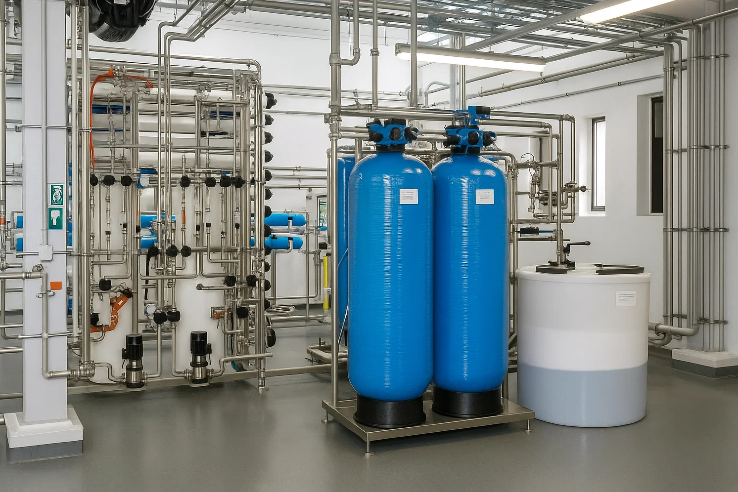 Wasseraufbereitung mittels Umkehrosmose-Anlage